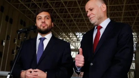 Raúl Soto (presidente de la Cámara) y Álvaro Elizalde (Presidente del Senado)