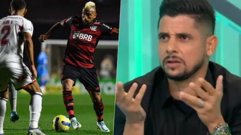 Cicinho nuevamente disparó contra el Flamengo