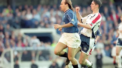 Sebastián Rozental con la camiseta del Rangers de Escocia