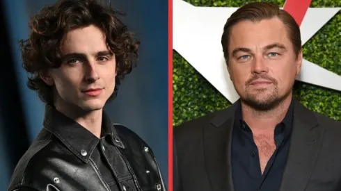 Timothée Chalamet y Leonardo DiCaprio.