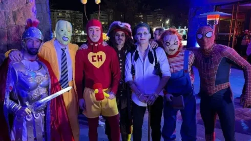 Los jugadores de Universidad Católica caracterizados con sus personajes favoritos.