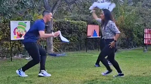 Cindy Nahuelcoy y los árbitros y árbitras mostraron su destreza en la cueca