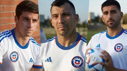 Montes, Medel, Maripán y varias otras figuras modelaron la nueva camiseta blanca de Chile.