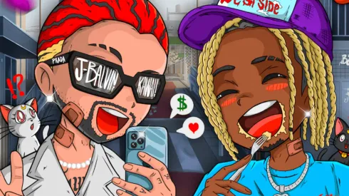 Las versiones Kawaii de J Balvin y Polimá Westcoast.
