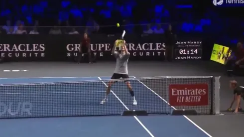 Aleksandr Búblik no se tomó muy en serio la final del Open de Moselle en Francia.