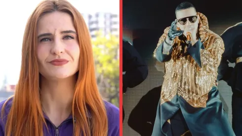 Emilia Ríos, alcaldesa de Ñuñoa, y Daddy Yankee en el show del martes.