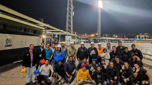El club agradeció a los trabajadores que removieron el techo del sector Cordillera