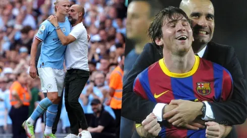 Pep está fascinado con el gran presente goleador de Haaland, pero olvidar a Messi es sencillamente imposible para él.