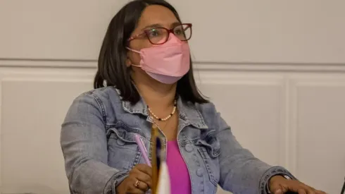 La exconvencional constituyente y hoy presidenta del Partido Republicano, Ruth Hurtado.