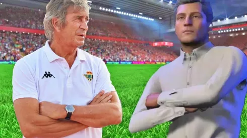 El Pellegrini real y el Pellegrini que hicieron en FIFA 23. ¿Parecidos? No mucho.