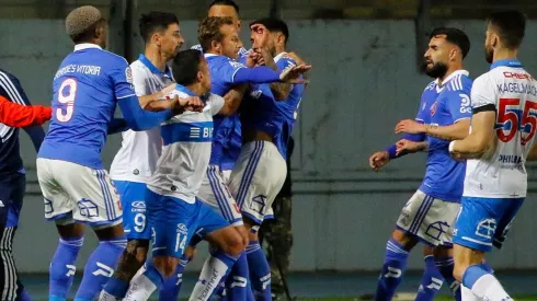 Orellana se peleó con Ojeda al final del partido en Rancagua