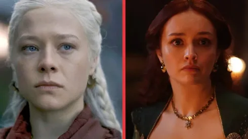 Emma D'arcy como Rhaenyra Targaryen y Olivia Cooke como Alicent Hightower, en House of the Dragon.