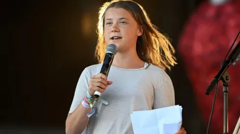 Greta Thunberg en el Festival Glastonbury