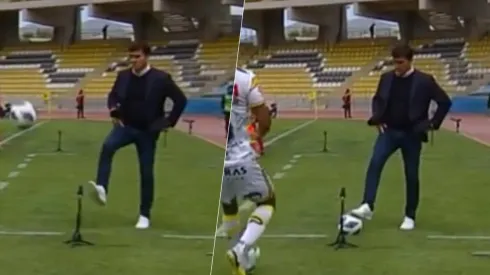 Gustavo Quinteros mostró su talento con la pelota