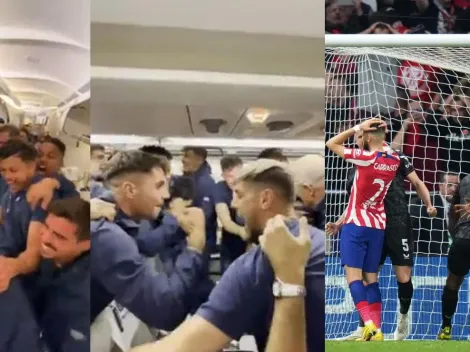 Emocionante: la reacción del Porto en el avión tras penal de Carrasco