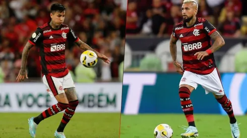 Erick Pulgar y Arturo Vidal jugaron por primera vez juntos como titulares en Flamengo