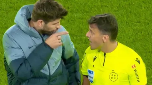 Piqué no se guardó nada contra Gil Manzano en su último partido