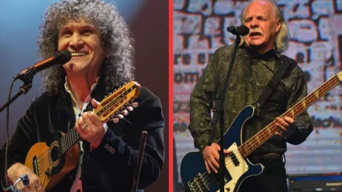 Roberto Márquez de Illapu y Mario Mutis de Los Jaivas.