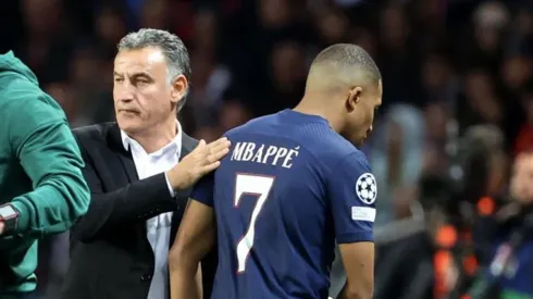 Galtier y Mbappé en el PSG