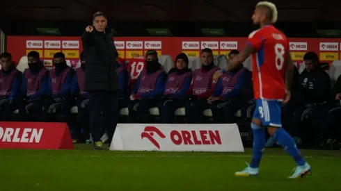 Eduardo Berizzo quedó conforme con el desempeño de la Roja en la derrota ante Polonia. (Vicente Aránguiz/RedGol).