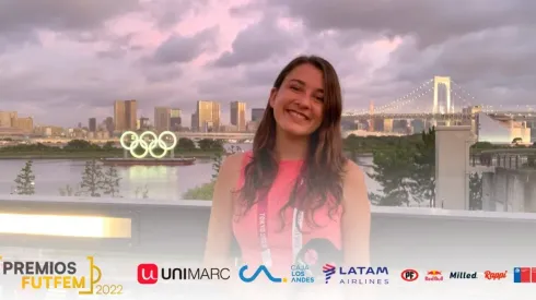 Valetina Boetto en la cobertura de los Juegos Olímpicos de Tokio