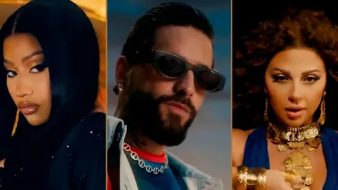 Nicki Minaj, Maluma y Myriam Fares interpretan el himno del mundial de Qatar 2022.