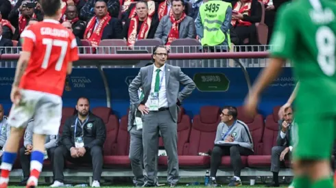 Pizzi en el partido inaugural de Rusia 2018