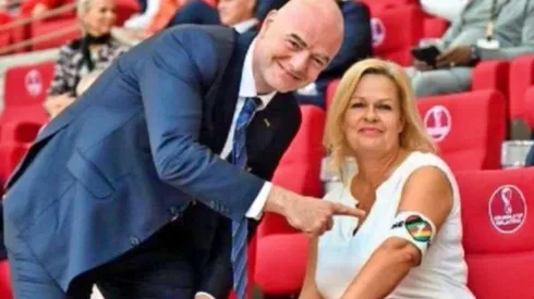 La sonrisa de Infantino lo dice todo.