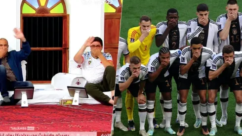 El gesto de Alemania acusando censura fue motivo de burla para la TV de Qatar