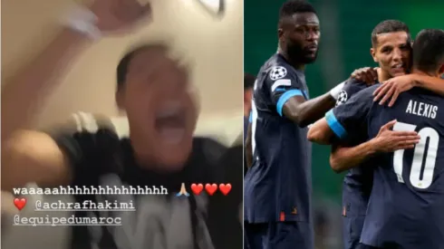 Así festejó Amine Harit el penal de Achraf Hakimi que sentenció la victoria de Marruecos ante España.