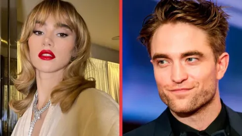 Suki Waterhouse junto a Robert Pattinson.