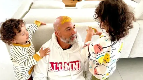 Los niños ocupan un gran tiempo de la vida de Jorge Sampaoli.