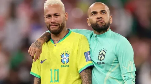 Neymar terminó llorando tras la eliminación n el Mundial de Qatar 2022.