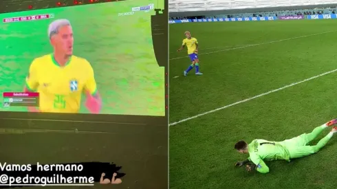 Arturo Vidal le dejó buenos deseos a Pedro, su compañero en el Flamengo.