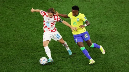 Luka Modric jugó muy bien en la victoria por penales de Croacia ante Brasil.