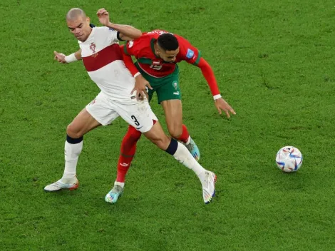 Pepe termina eliminado y con fractura ante Marruecos