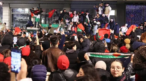 Hinchas de Marruecos en las calles de Europa