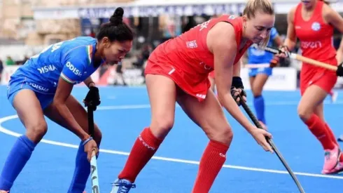 Las Diablas en su partido ante India