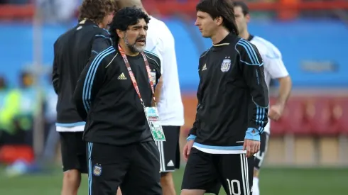 Maradona y Messi, los dos mejores jugadores argentinos de la historia