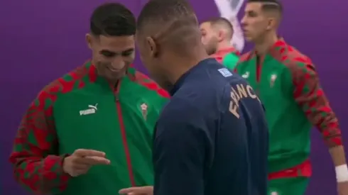 Kylian Mbappé y Achraf Hakimi