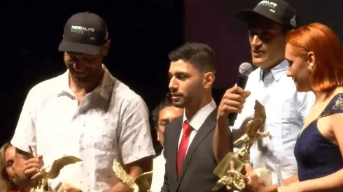 Los hermanos Grimalt y el nadador Vicente Almonacid premiados como El Mejor de Los Mejores en los premios del CDP de Chile.