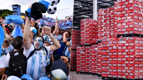 Argentina celebra con las cervezas regaladas