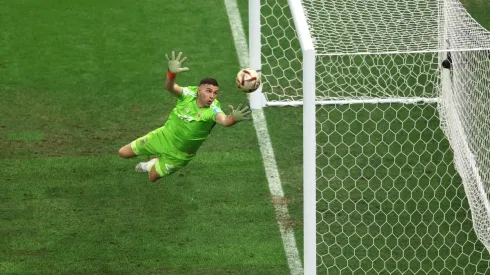 Dibu Martínez durante el Mundial de Qatar 2022