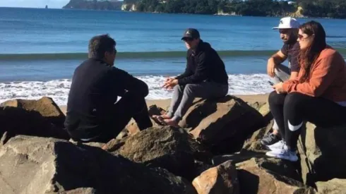 Marco Rojas disfrutó con su familia en sus vacaciones