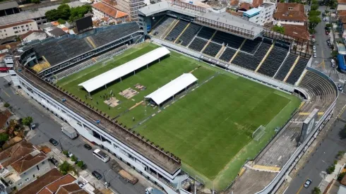 Santos ensayando el funeral de Pelé