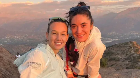 Tiane Endler con su esposa Sofía Orozco