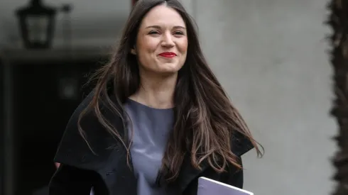 Irina Karamanos en La Moneda.