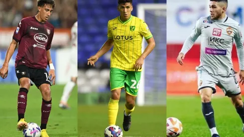 Diego Valencia, Marcelino Núñez y Felipe Méndez, tres futbolistas chilenos que saltaron a Europa desde Chile en 2022.
