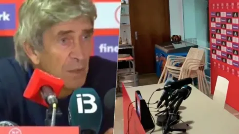 Manuel Pellegrini terminó hablando en una cafetería tras el partido por Copa del Rey