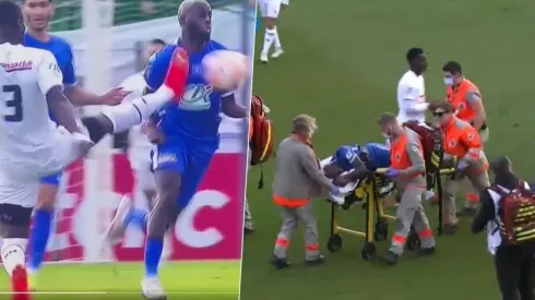 La brutal patada de Bailly